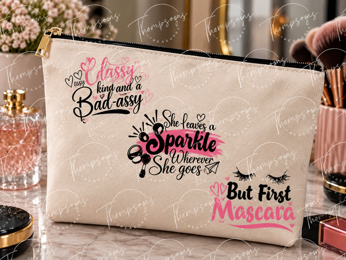 Classy Sassy & Sparkle Makeup Bag