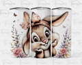 Cute Rabbit Tumbler - Optional Personalisation