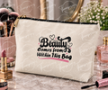Beauty Comes From Within Makeup Bag