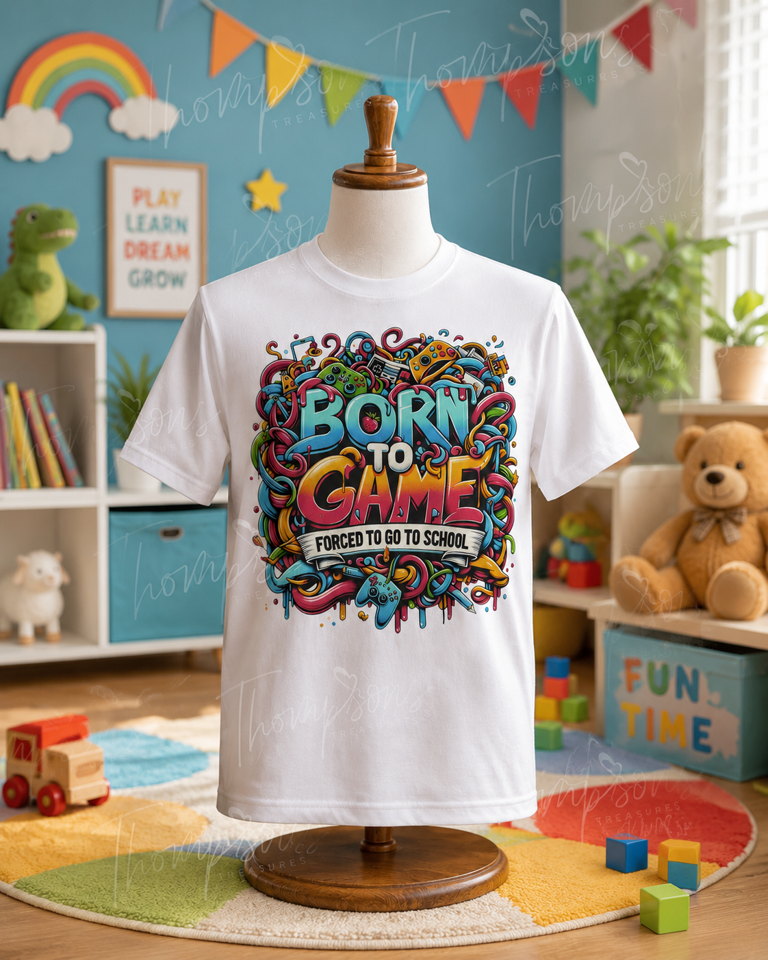 Born To Game T-Shirt – Age 10-11 Years
