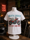 Death Rider Mens T-Shirt- Size Medium