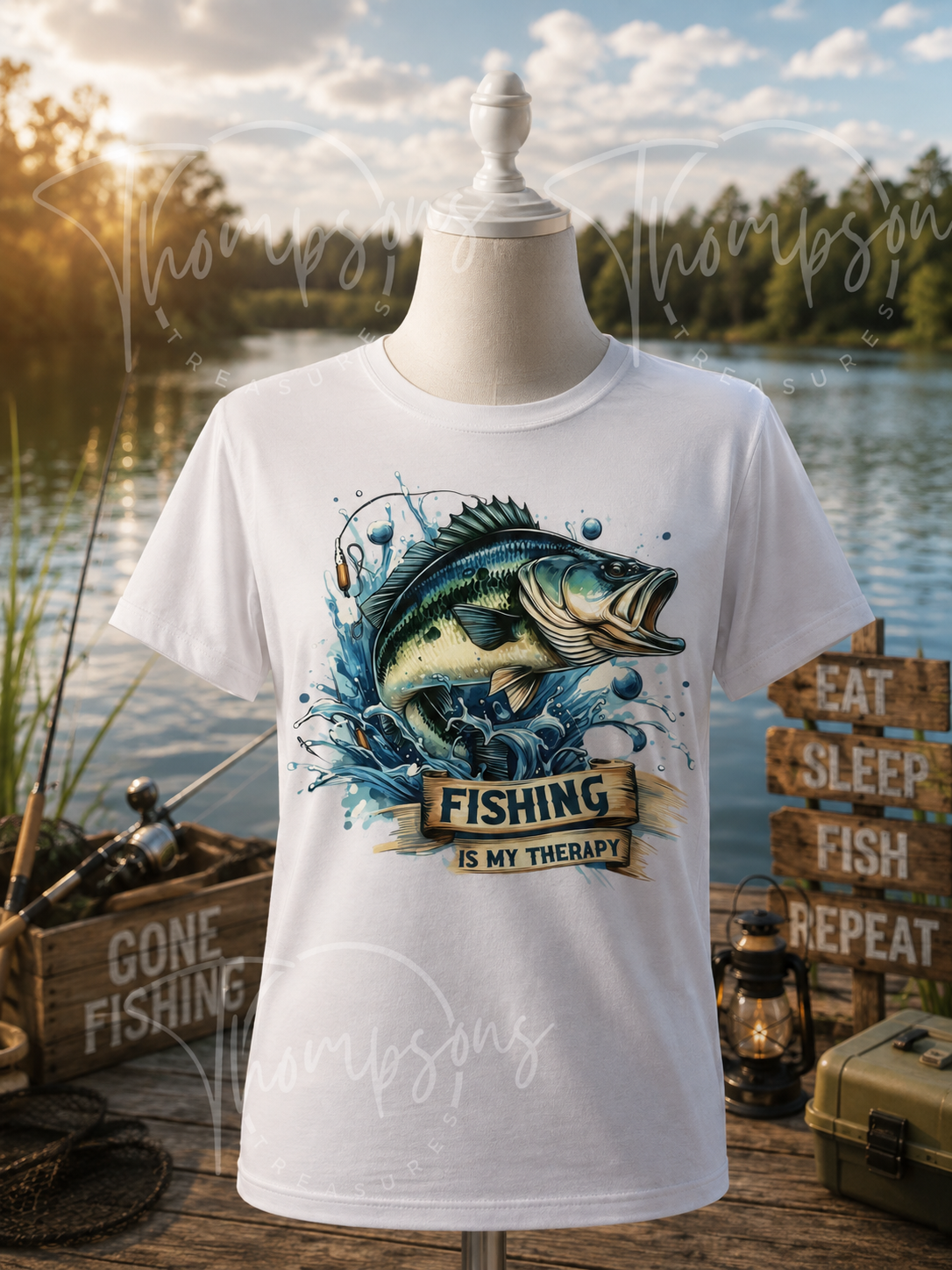 Men’s Fishing T-Shirt – Size Large