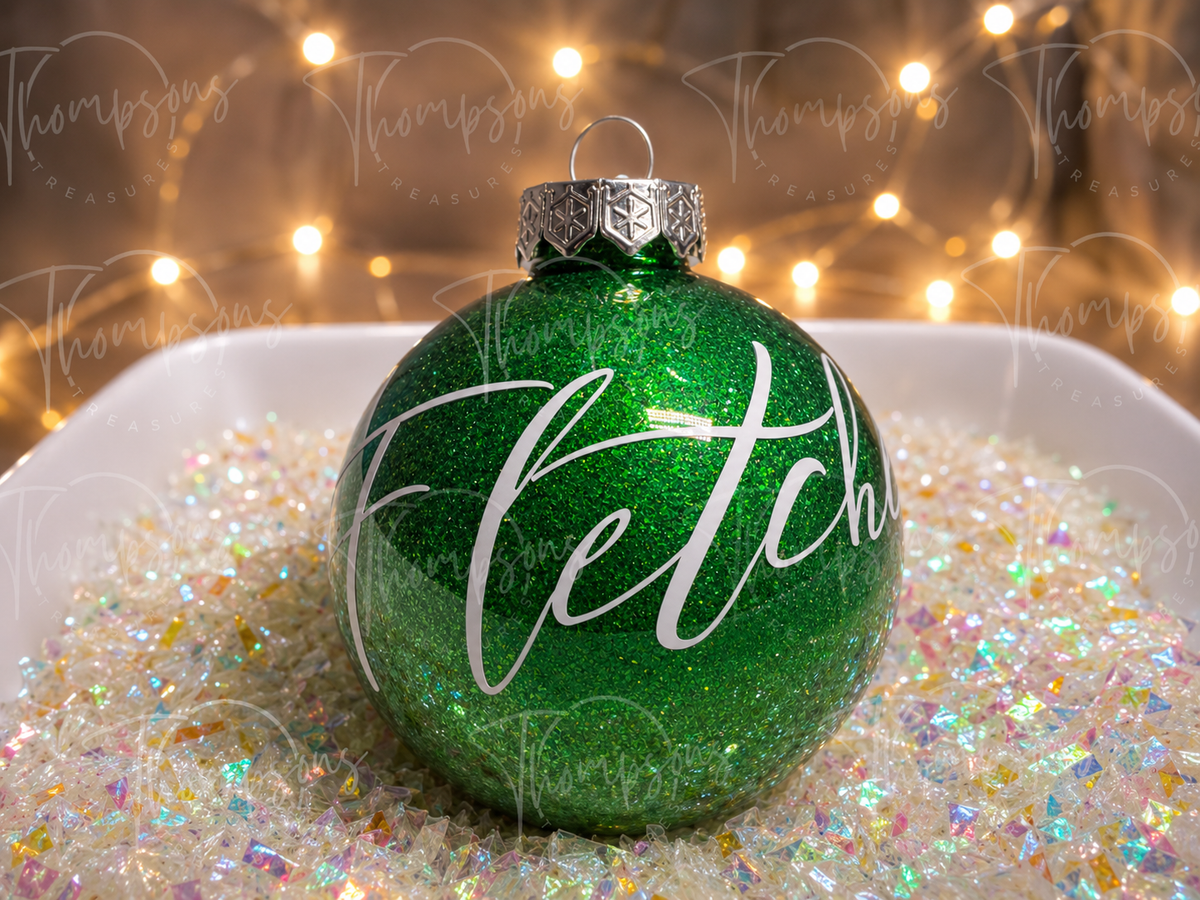 Personalised Christmas Bauble – Any Name