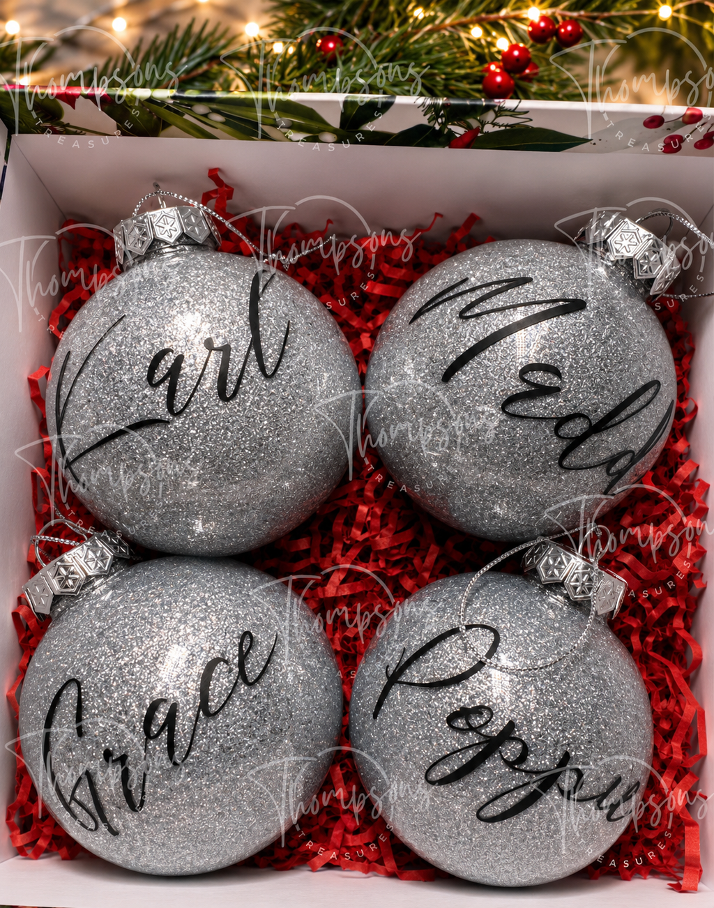 Personalised Christmas Bauble – Any Name