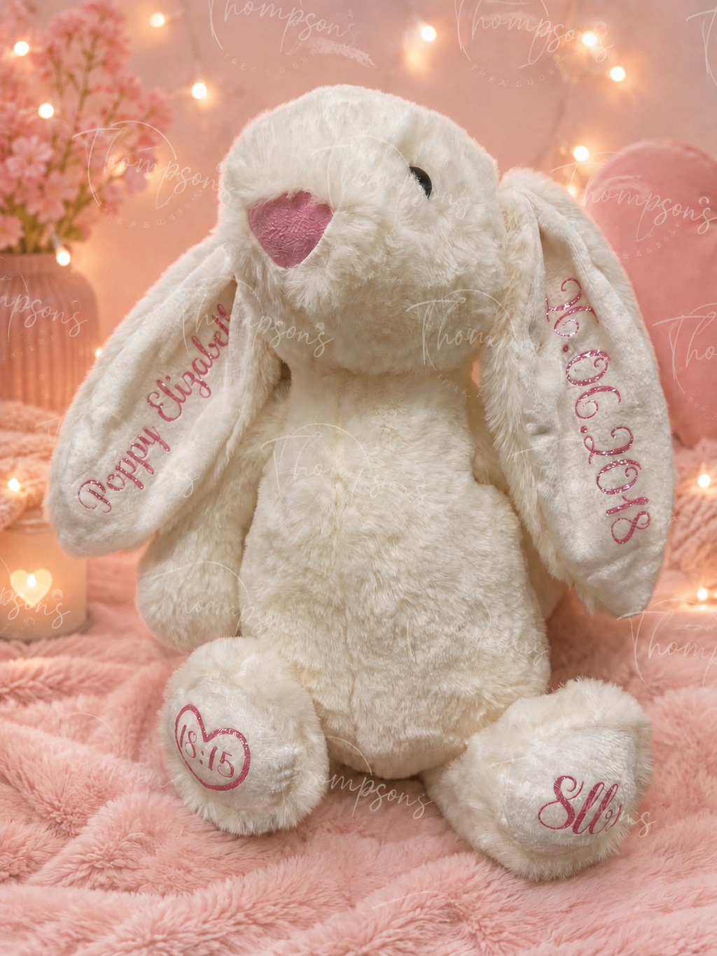 Personalised Teddy Bear – Birth Details & Name