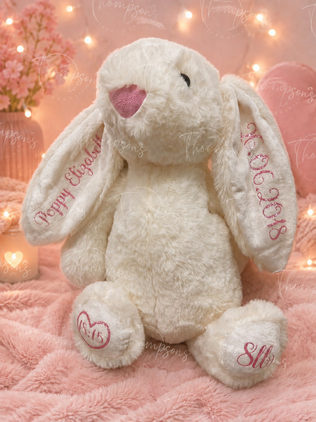 Personalised Teddy Bear – Birth Details & Name