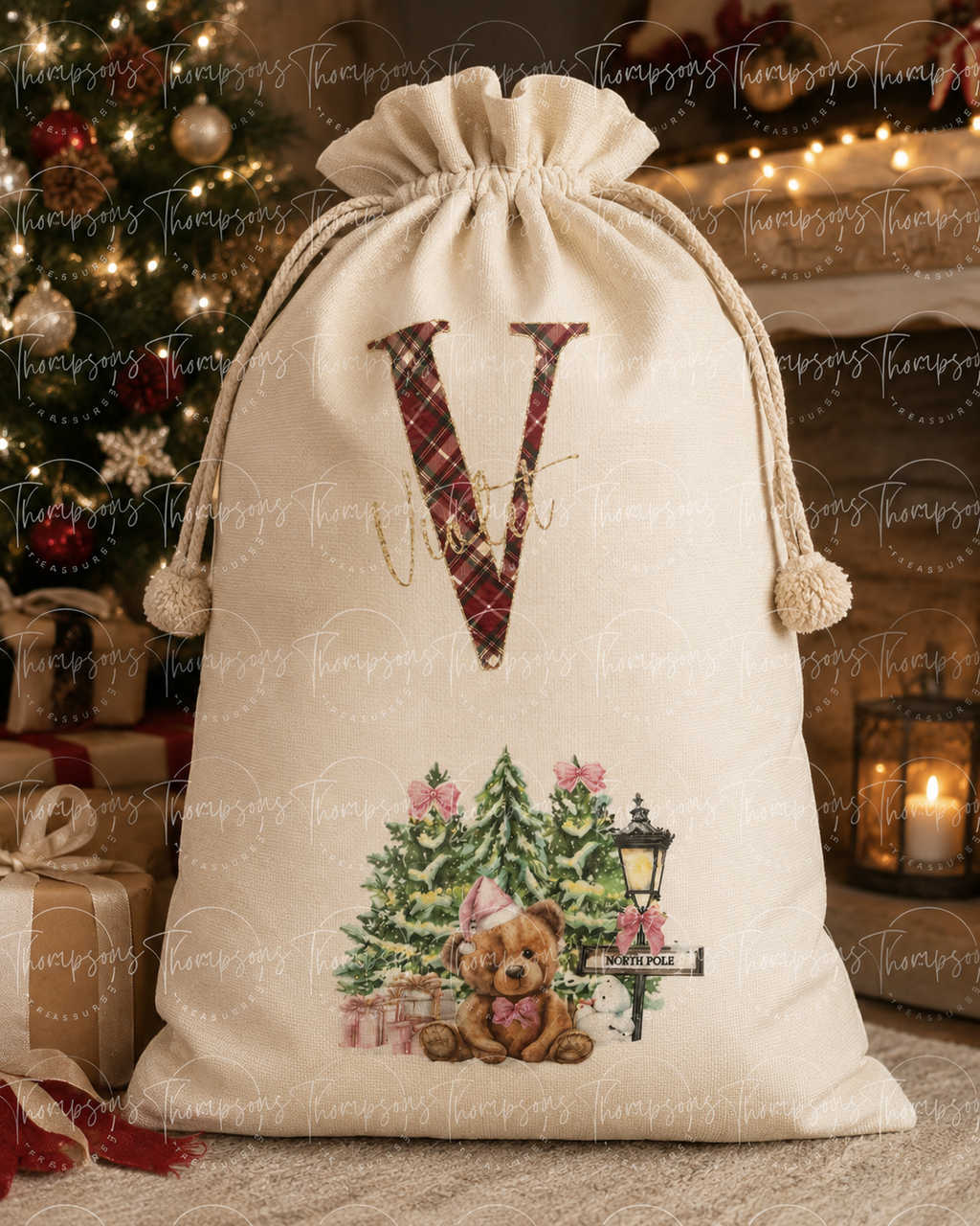 Personalised Christmas Santa Sack – Any Name