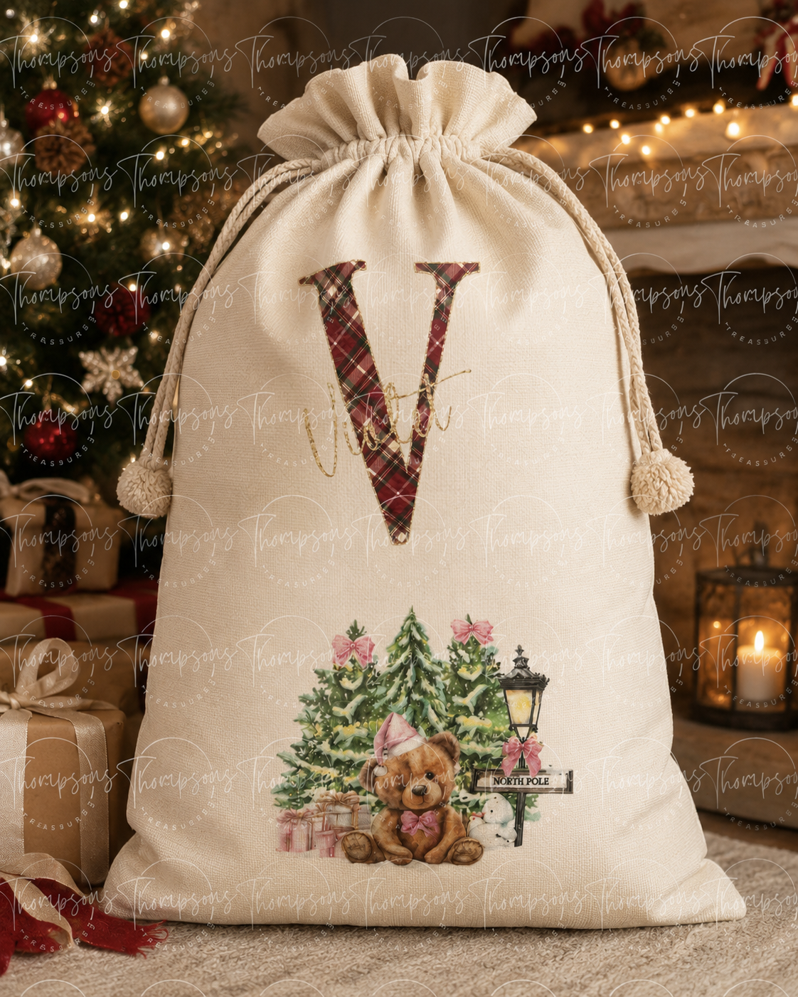 Personalised Christmas Santa Sack – Any Name
